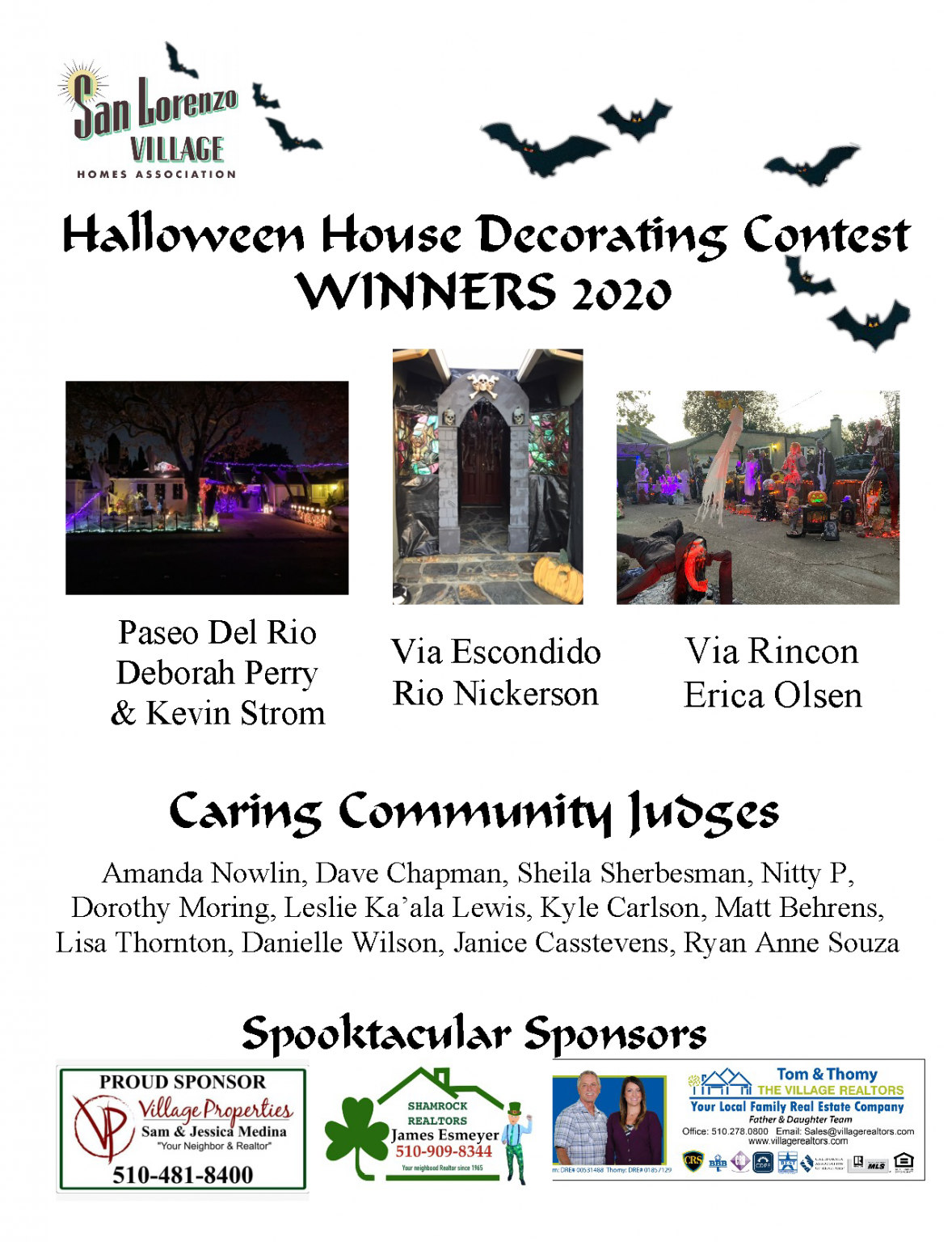 2020 Halloween House Decorating Contest San Lorenzo Village Homes   2020 Halloween House Decorating Contest Winners 1178x1536 