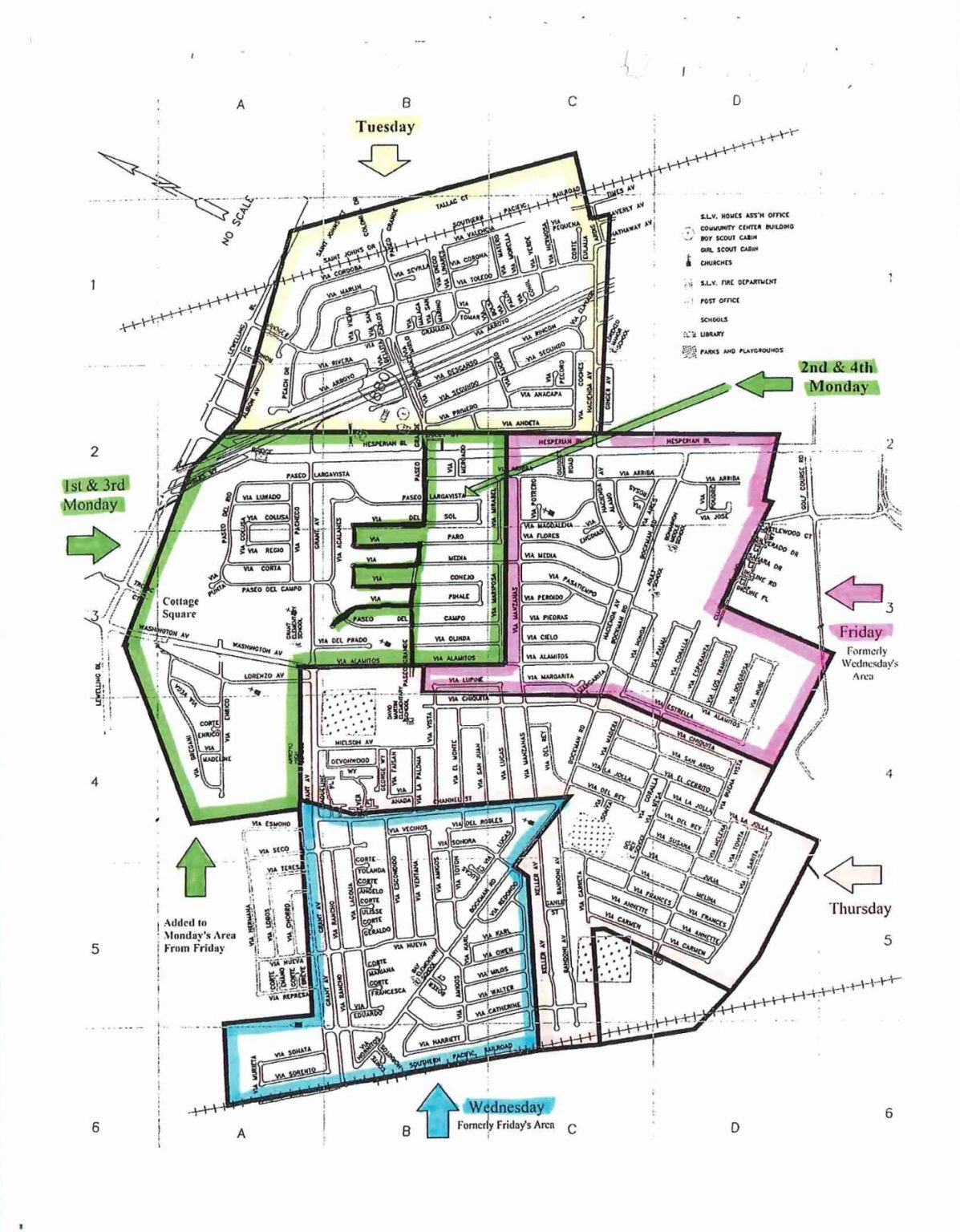 Street Sweeping Map And Schedule Posted San Lorenzo Village Homes